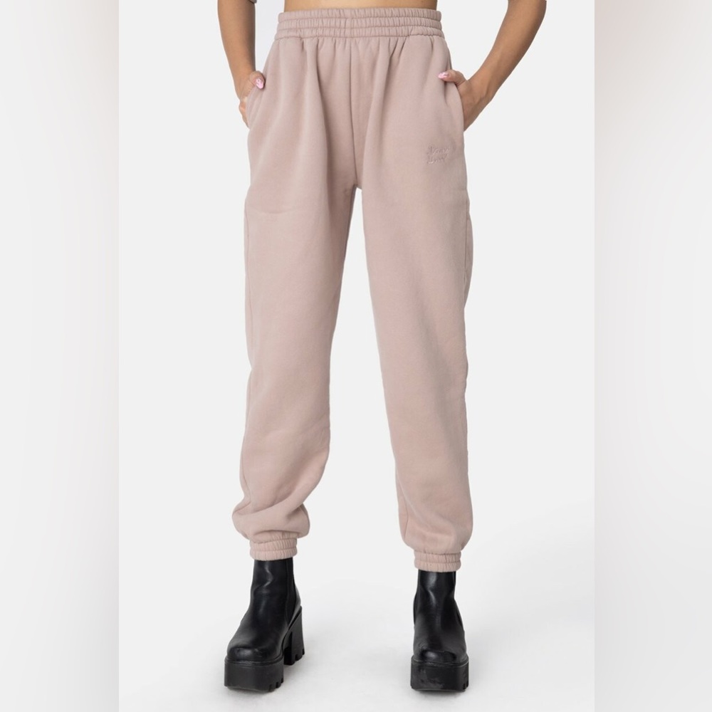 Light pink “Stress Less” Small Adika Sweatpants